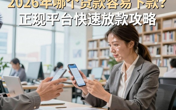 2026年哪个贷款容易下款？正规平台快速放款攻略