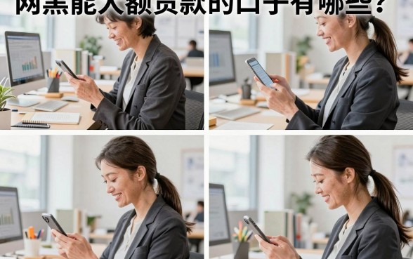 网黑能大额贷款的口子有哪些?哪里有网黑能下款的正规大额口子