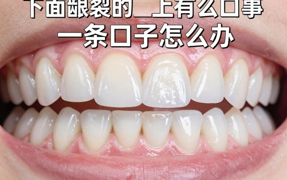 下面牙齿的牙龈上有口子怎么回事，下面牙龈裂开一条口子怎么办
