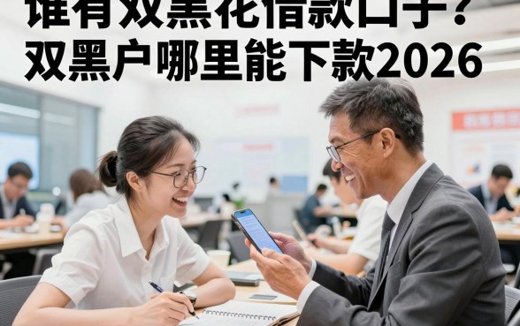 谁有双黑花借款口子？双黑户哪里能下款2026