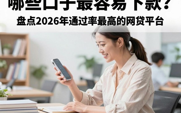 哪些口子最容易下款?盘点2026年通过率最高的网贷平台