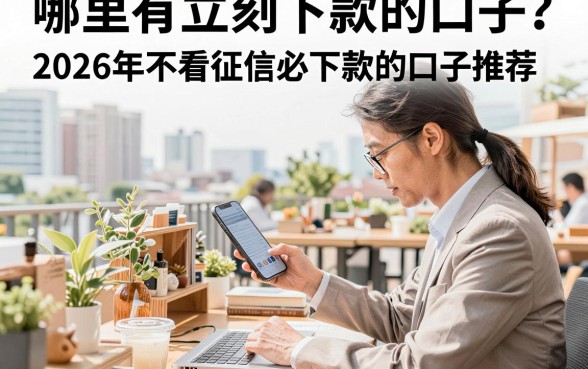 哪里有立刻下款的口子?2026年不看征信必下款的口子推荐