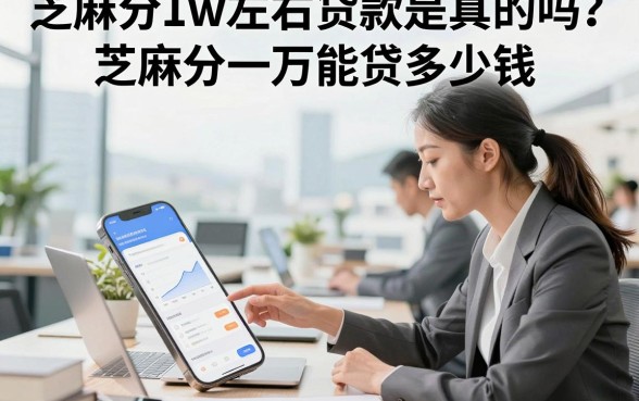 芝麻分1w左右贷款是真的吗?芝麻分一万能贷多少钱