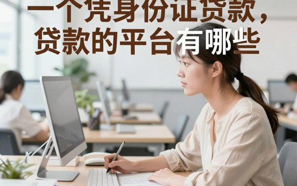 一个凭身份证贷款的平台有哪些，凭身份证贷款正规平台推荐