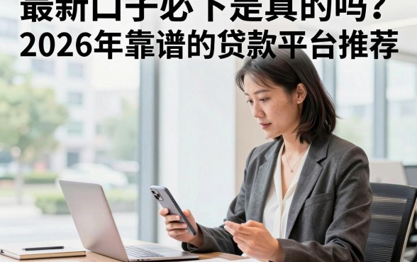 最新口子必下是真的吗?2026年靠谱的贷款平台推荐