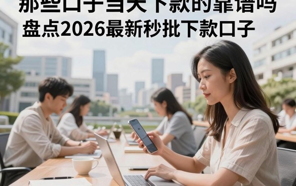 那些口子当天下款的靠谱吗,盘点2026最新秒批下款口子