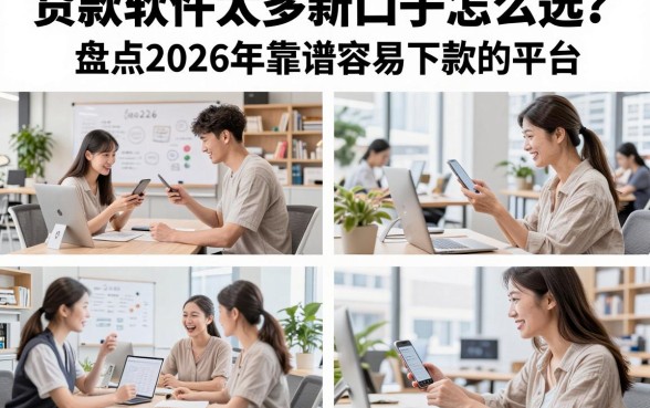 贷款软件太多新口子怎么选？盘点2026年靠谱容易下款的平台