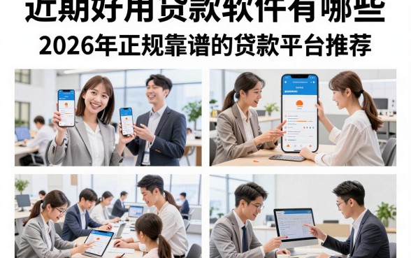 近期好用贷款软件有哪些，2026年正规靠谱的贷款平台推荐