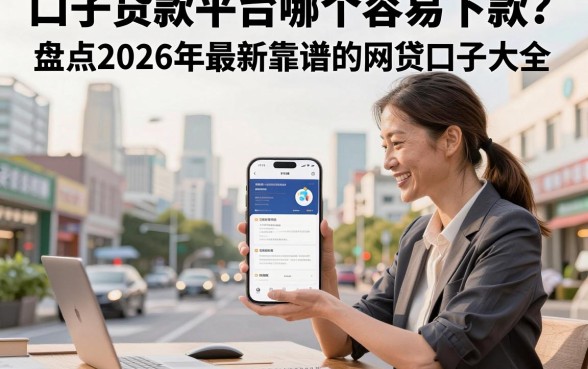 口子贷款平台哪个容易下款？盘点2026年最新靠谱的网贷口子大全