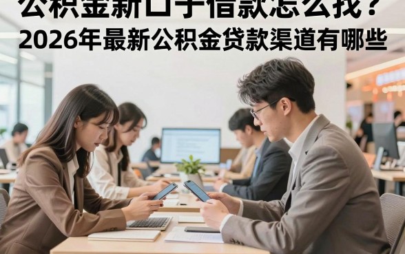 公积金新口子借款怎么找?2026年最新公积金贷款渠道有哪些