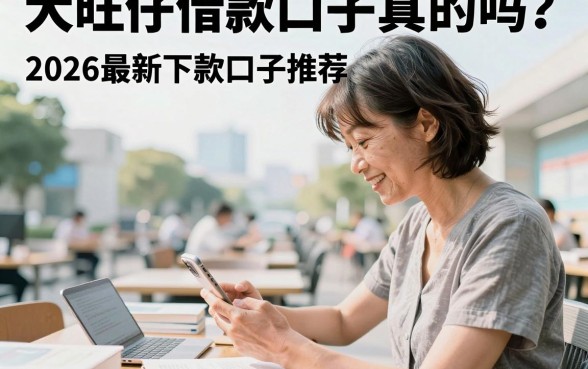 大旺仔借款口子真的吗?2026最新下款口子推荐