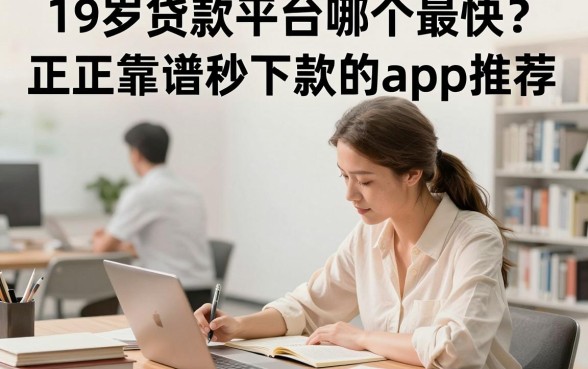 19岁贷款平台哪个最快?正规靠谱秒下款的app推荐