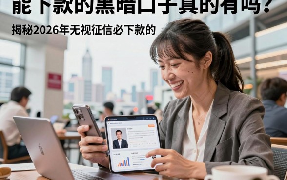 能下款的黑暗口子真的有吗？揭秘2026年无视征信必下款的黑户贷款口子