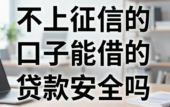 不上征信的口子能借吗？不上征信的贷款安全吗