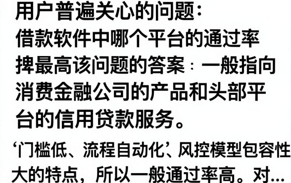 什么借款软件通过率最高，哪个网贷门槛低容易通过