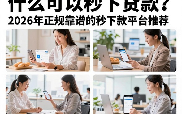 什么可以秒下贷款？2026年正规靠谱的秒下款平台推荐
