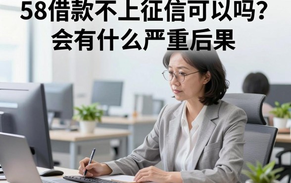 58借款不上征信可以吗？会有什么严重后果？