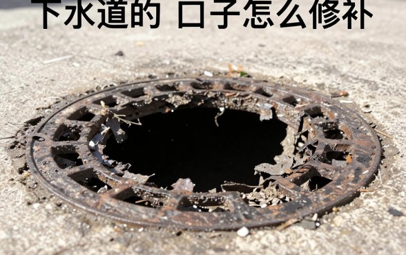 下水道的口子怎么修补，下水道破了个洞用什么方法补