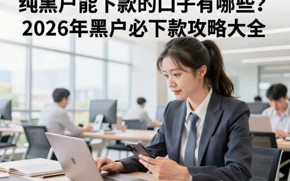 纯黑户能下款的口子有哪些?2026年黑户必下款攻略大全
