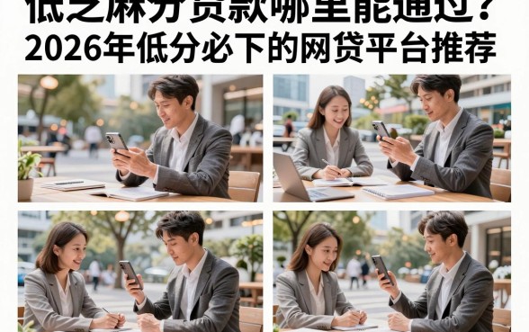 低芝麻分贷款哪里能通过？2026年低分必下的网贷平台推荐