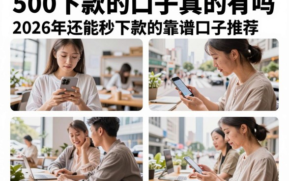 500下款的口子真的有吗,2026年还能秒下款的靠谱口子推荐