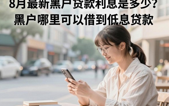 8月最新黑户贷款利息是多少？黑户哪里可以借到低息贷款