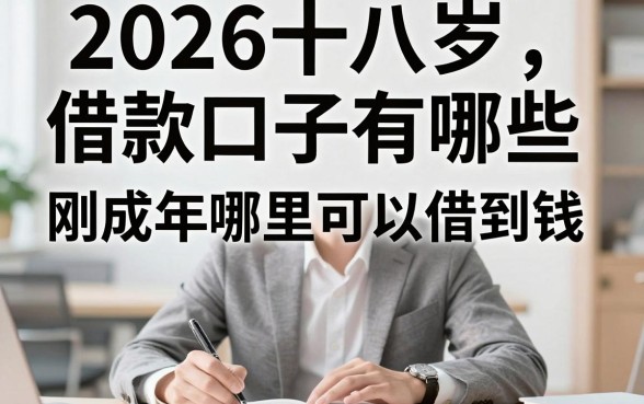 2026十八岁借款口子有哪些,刚成年哪里可以借到钱