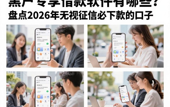 黑户专享借款软件有哪些?盘点2026年无视征信必下款的口子