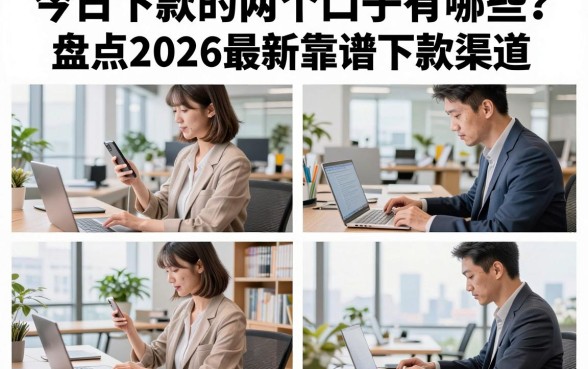 今日下款的两个口子有哪些？盘点2026最新靠谱下款渠道