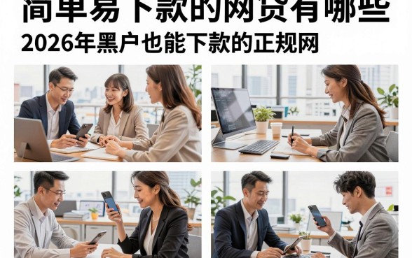 简单易下款的网贷有哪些,2026年黑户也能下款的正规网贷推荐