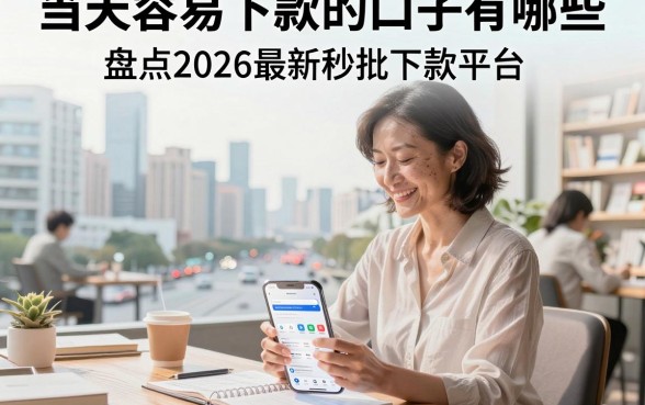 当天容易下款的口子有哪些，盘点2026最新秒批下款平台
