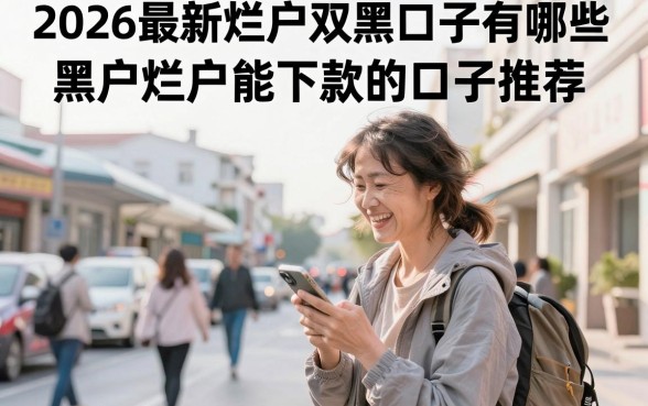 2026最新烂户双黑口子有哪些，黑户烂户能下款的口子推荐