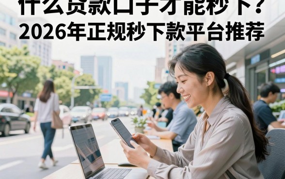 什么贷款口子才能秒下?2026年正规秒下款平台推荐