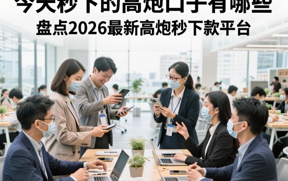 今天秒下的高炮口子有哪些，盘点2026最新高炮秒下款平台