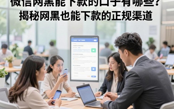 微信网黑能下款的口子有哪些?揭秘网黑也能下款的正规渠道