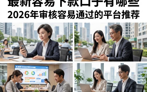 最新容易下款口子有哪些,2026年审核容易通过的平台推荐