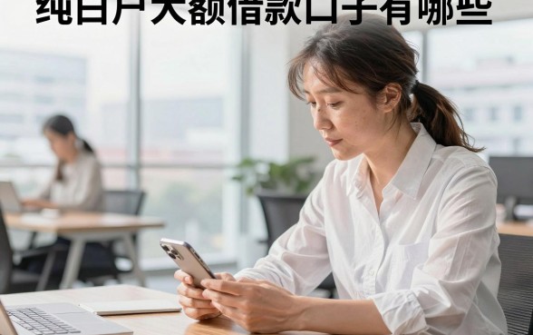 纯白户大额借款口子有哪些，纯白户哪里可以借到大额资金