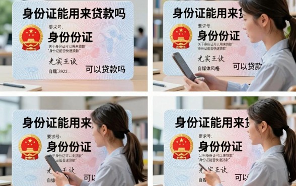 身份证能用来贷款吗，光凭身份证可以贷款吗