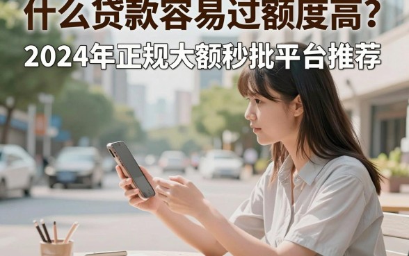 什么贷款容易过额度高？2024年正规大额秒批平台推荐