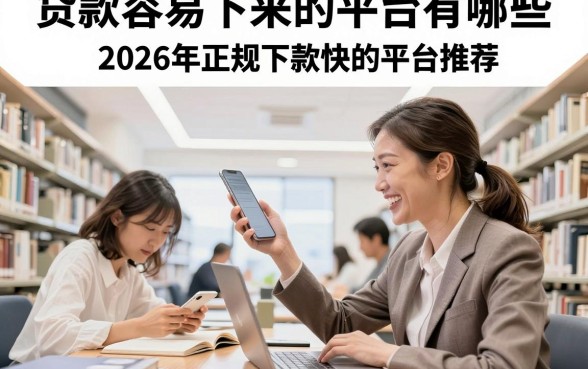 贷款容易下来的平台有哪些，2026年正规下款快的平台推荐