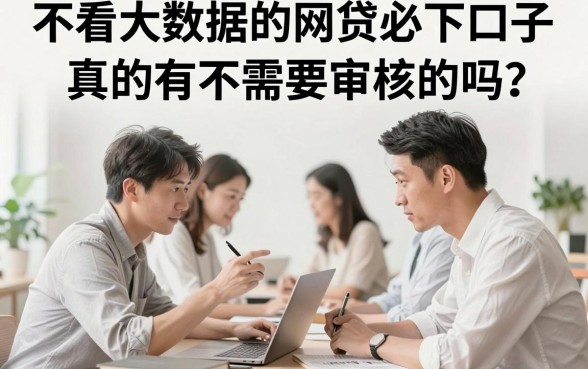 不看大数据的网贷必下口子，真的有不需要审核的吗？