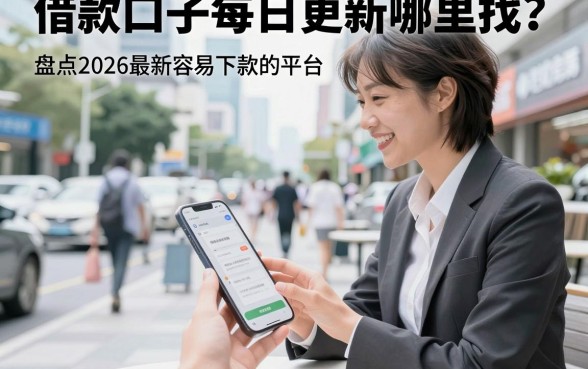 借款口子每日更新哪里找？盘点2026最新容易下款的平台