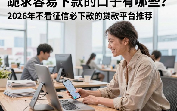 跪求容易下款的口子有哪些?2026年不看征信必下款的贷款平台推荐