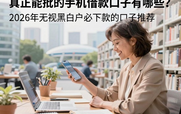 真正能批的手机借款口子有哪些？2026年无视黑白户必下款的口子推荐