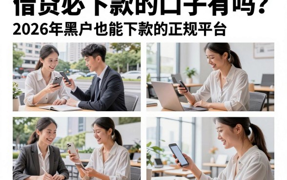 借贷必下款的口子有吗？2026年黑户也能下款的正规平台推荐