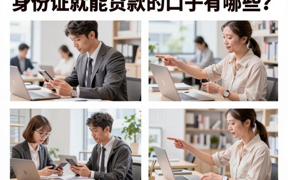 身份证就能贷款的口子有哪些?有身份证必下的贷款容易下款吗