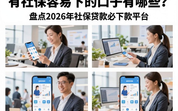 有社保容易下的口子有哪些？盘点2026年社保贷款必下款平台