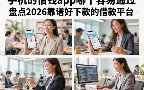 手机的借钱app哪个容易通过,盘点2026靠谱好下款的借款平台