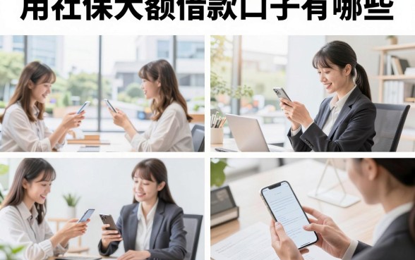 用社保大额借款口子有哪些，有社保怎么做大额贷款
