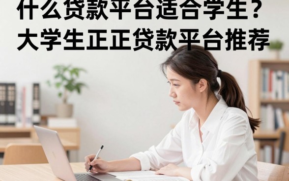 什么贷款平台适合学生？大学生正规贷款平台推荐